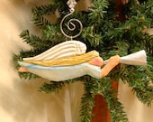 Hand carved angel ornament by Dan and Debbie Easley