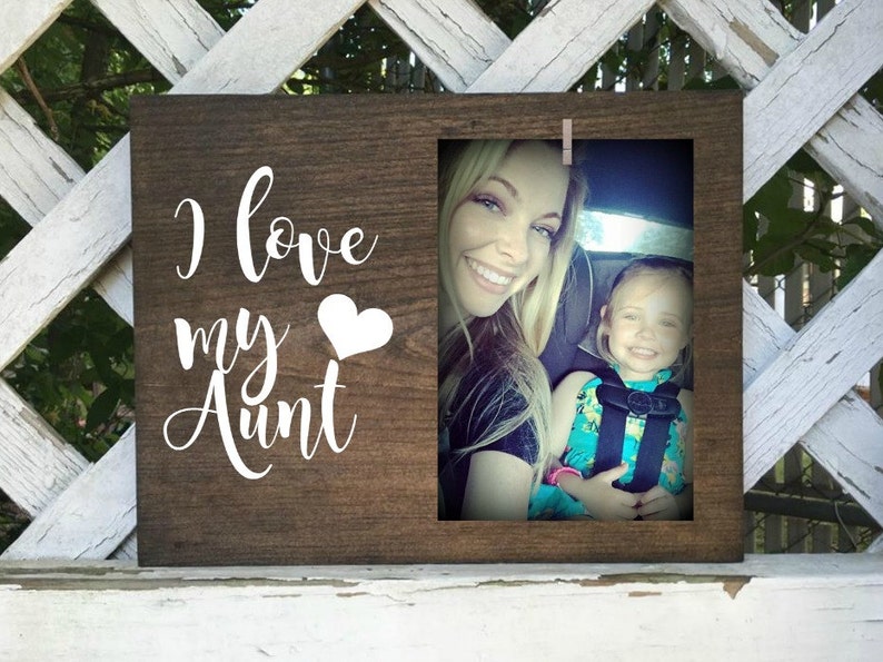 I Love My Aunt Picture Frame Gift Only An Only An Aunt Birth Announc I Love My Picture Frame Gift Announcement