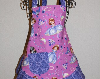 Child's Girls Small Disney Sofia Princess Apron