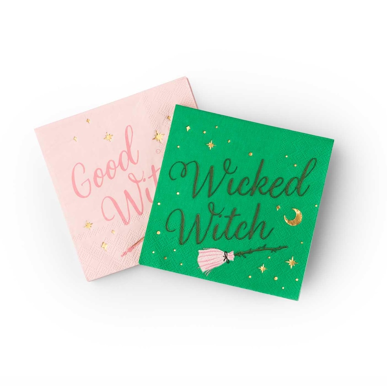 Bonjour Fête Good & Wicked Witch Cocktail Napkins - Thumbnail 3