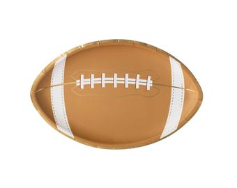 Bonjour Fete Football Shaped Plate