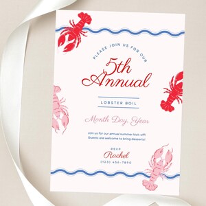 Lobster Boil Invitation Download