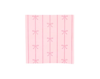 Petal Pink Bow Small Napkin