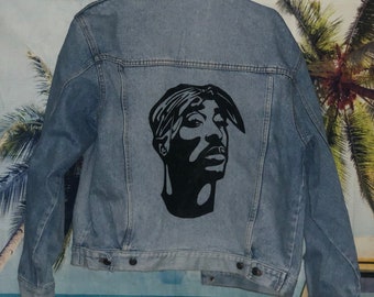 tupac jean jacket