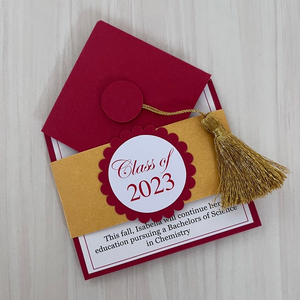 Graduation Invitation 2024 Add On - "Class of 2024" Seals and Wrappers - Set of 10