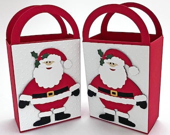 Christmas Box, Christmas Gift Box, Christmas Eve Box, Christmas Party Decoration, Holiday Gift Box, Santa Christmas Favor Goody Treat Box-10