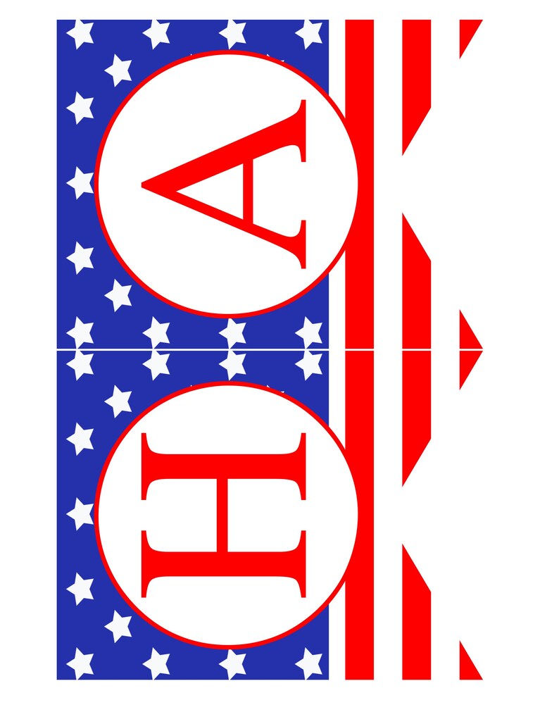 Happy 4th of July Printable Banner Party Decorations - Etsy