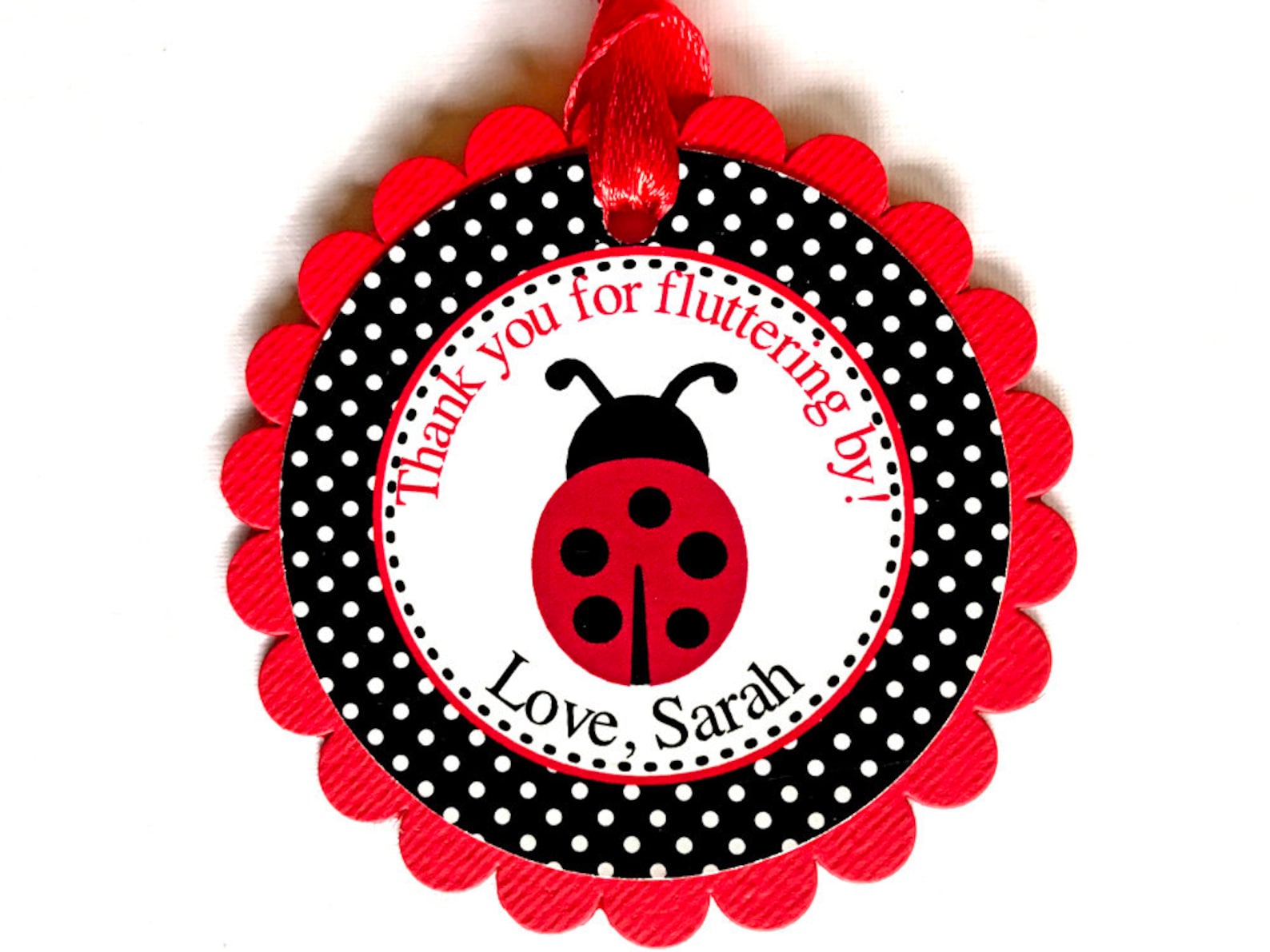 Personalized Ladybug Favor Tags Ladybug Party Ladybug - Etsy