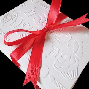 Alles Gute zum Geburtstag Karten Set von 8 / Embossed Karten Set / Notiz Karten Set / Briefpapier Karten Set / Blank Grußkarten / Party Einladungen