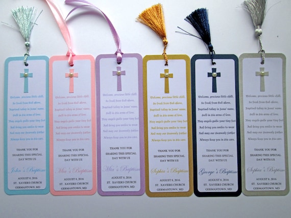 20 Angel Bookmarks Baptism Communion Christening favors 