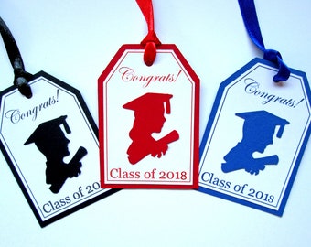 Graduation Favor Tags, Gift Tags, Graduation Tags, High School, College Graduation Party Decorations, Hang Tags, Class of 2024-10