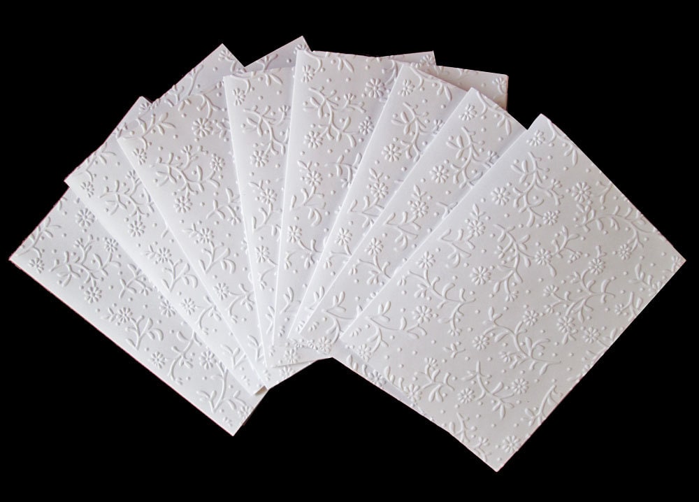 Embossed Cards Embossed Card Set Blank Note Cards Note Card Etsy Canada