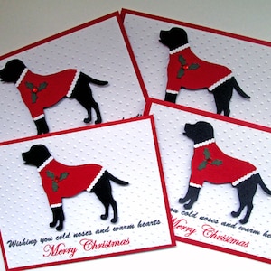 Juego de tarjetas navideñas con diseño de perro labrador, tarjetas navideñas, juegos de tarjetas navideñas en caja, juego de tarjetas navideñas, juegos de tarjetas de Feliz Navidad