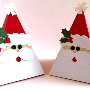 Boîte de bonbons de Noël, boîte-cadeau de Noël, décoration de Noël, boîte de Noël, boîte de gâteries du père Noël, boîtes de fête de Noël - lot de 10
