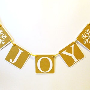Joy Banner, Merry Christmas Banner, Joy Garland, Christmas Decoration, Christmas Garland, Holiday Banner, Holiday Decor, Christmas Bunting
