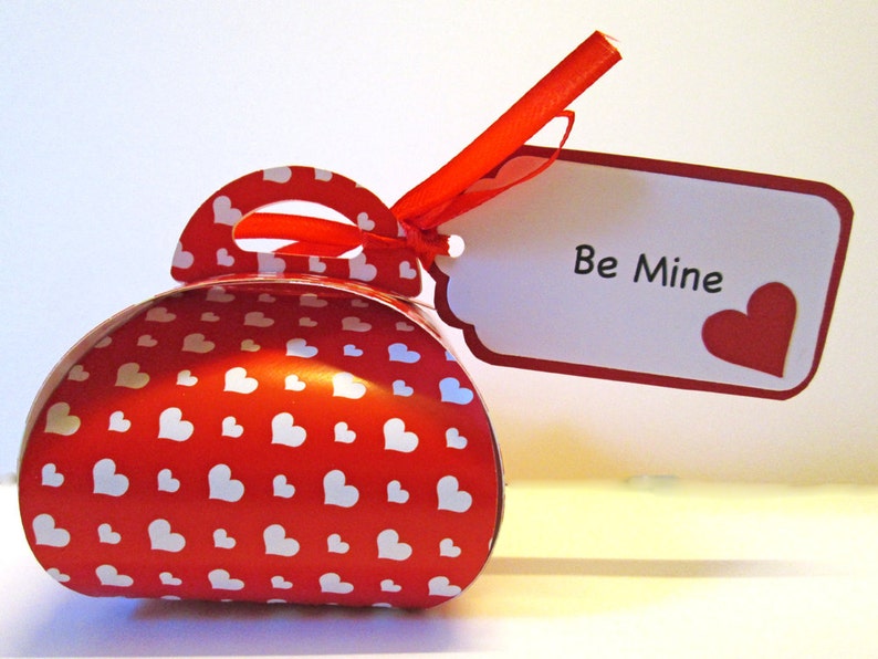 Valentines Day Treat Bags, Valentine's Day Candy Boxes, kids valentine, classroom valentine, Valentine Favor Boxes, Heart Box of chocolates image 3