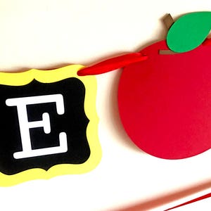 Welcome Back Banner, Welcome Banner, First Day of School, Teacher Banner, Classroom Banner, Back To School Decor, Sign, Apple Photo Prop image 4