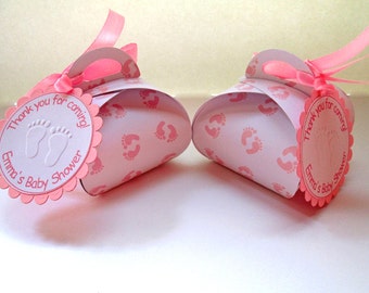 Girl Baby Shower Favor Boxes, Personalized Party Favors, Candy Gift Boxes, Decorations-10