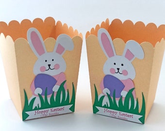 Easter Popcorn Boxes, Bunny Favor Boxes, Easter decorations-10