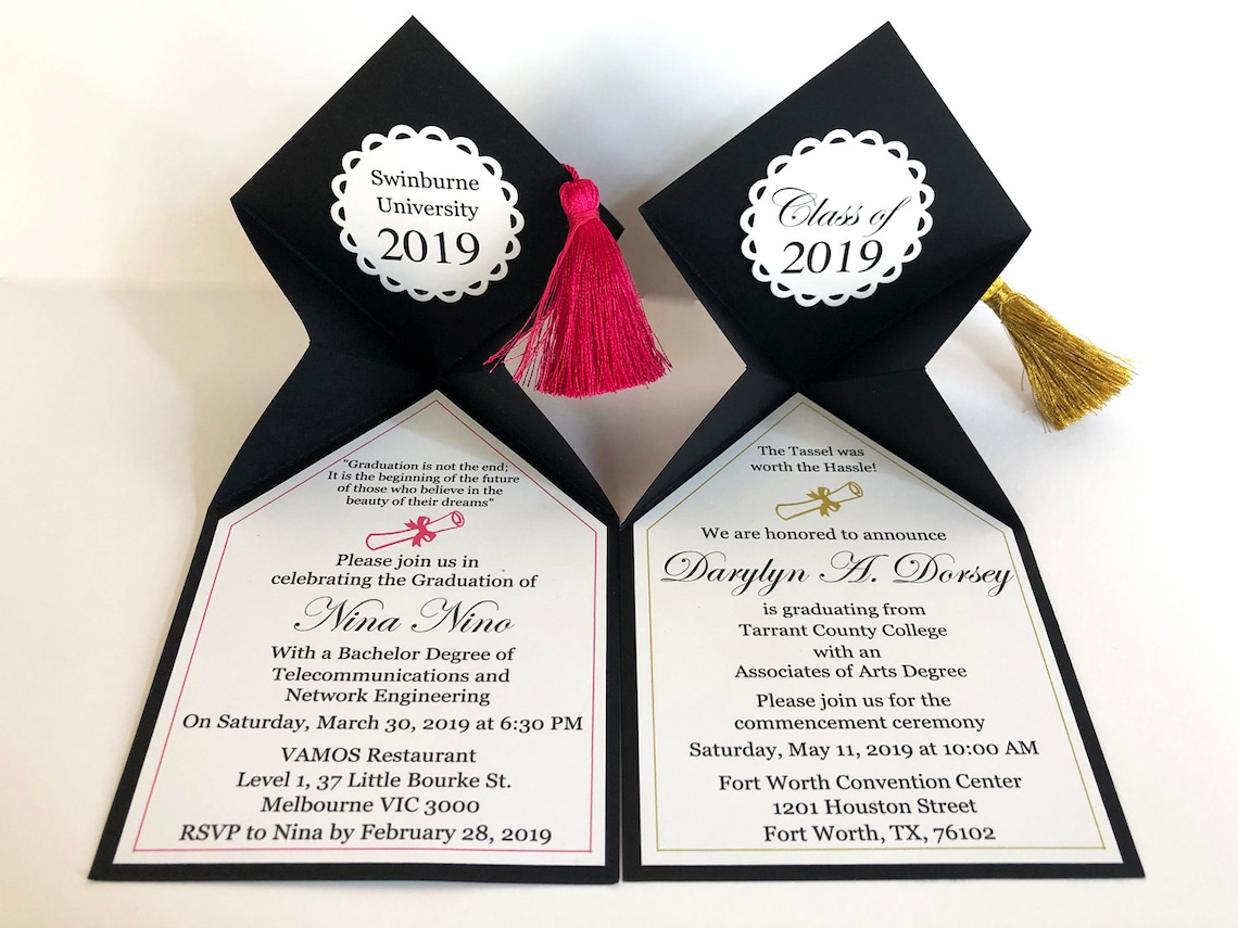 Graduation Invitation 2021 College Graduation Invites High | Etsy