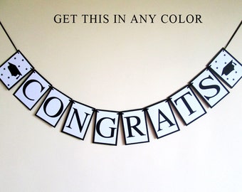 Graduation Banner, Congrats Banner, College Graduation Party Decorations, Graduation Deocrations, Graduation Garland, Sign, Class of 2024