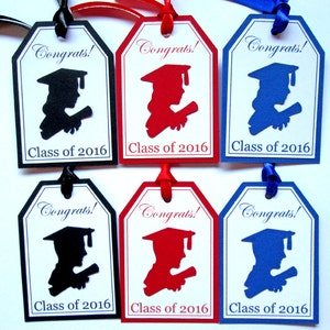 Graduation Favor Tags, Gift Tags, Graduation Tags, High School, College Graduation Party Decorations, Hang Tags, Class of 2024-10 image 2