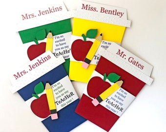 Teacher Coffee Cup Gift Card Holder, Teacher Appreciation Gifts, Back To School Greeting Card, First Day of School, School Supplies