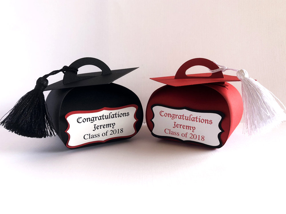 Personalized Graduation Favor Boxes Graduation Gift Box Etsy