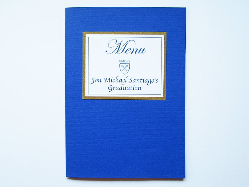 College Graduation Party Decorations High School Graduation Decorations Graduation Menu Booklet Table Decorations Class of 2019