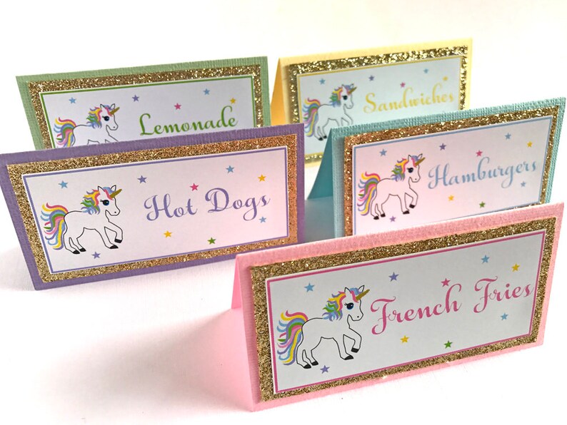 unicorn food labels unicorn birthday unicorn party etsy