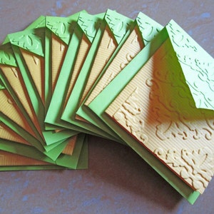 10er Mini Karten Set / Natur Briefkarten / Dankeskarten / Briefpapier / Mini Karten / Lunch Box Notizzetteln