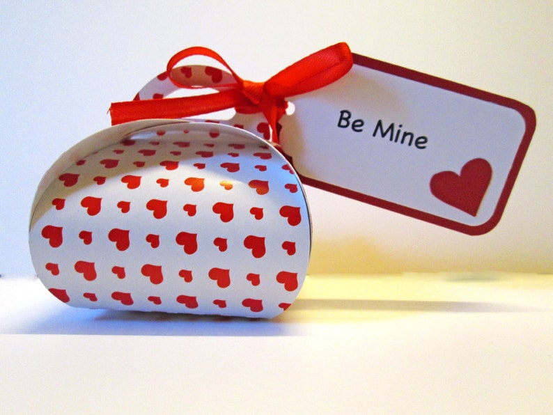 Valentines Day Treat Bags, Valentine's Day Candy Boxes, kids valentine, classroom valentine, Valentine Favor Boxes, Heart Box of chocolates image 4
