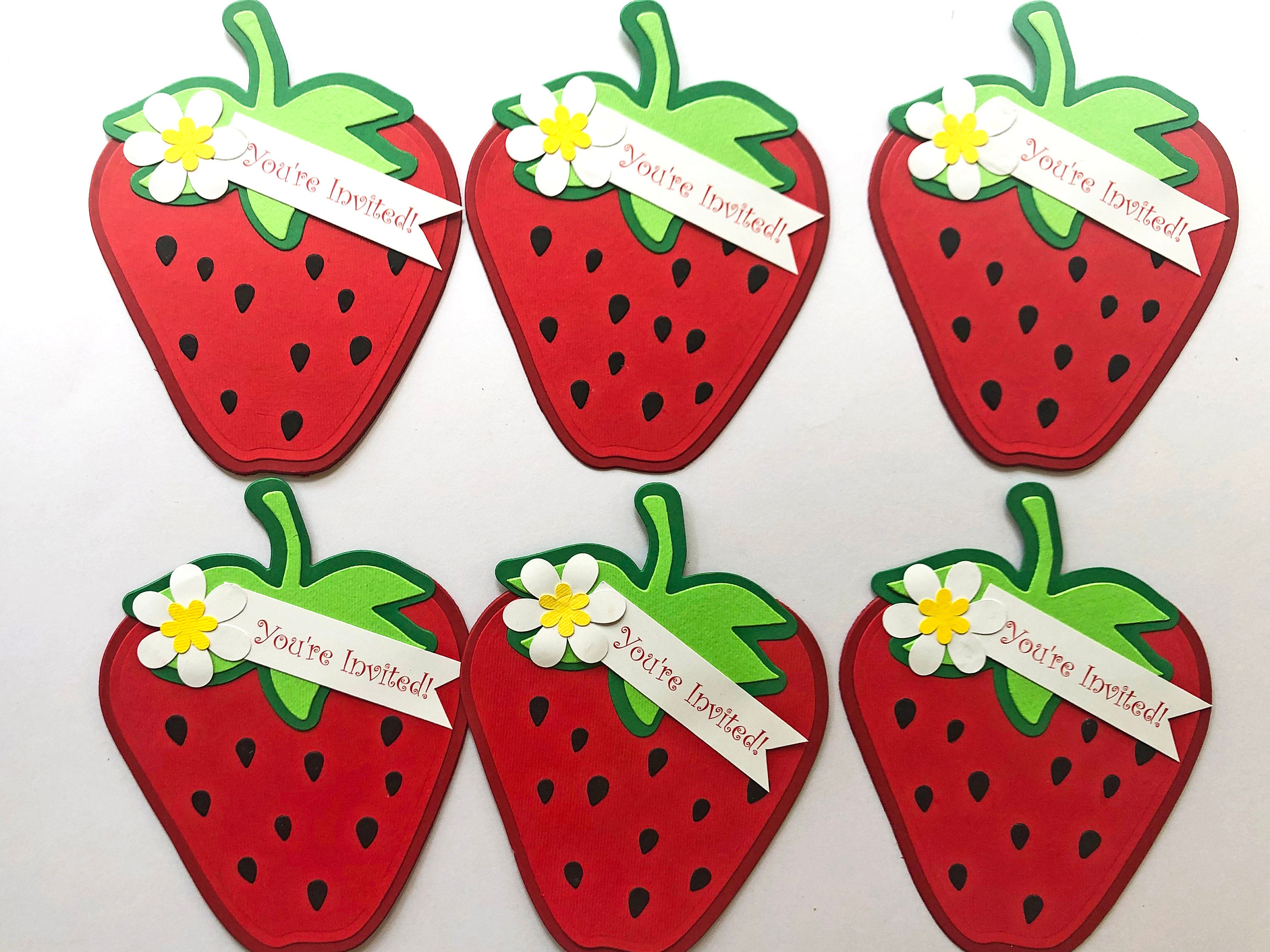 Babyparty-Einladungen Für Mädchen, Erdbeer-Shortcake-Babyparty, 25  Einladungen Mit Erdbeer-Thema, Zum Ausfüllen Mit Umschlägen, Geschlecht  Enthüllen, Süße Beeren-Partydekorationen, image size:3000x2250