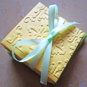 Blank Mini Embossed Card Set of 10 / Nature Note Card Set/ Thank You ...