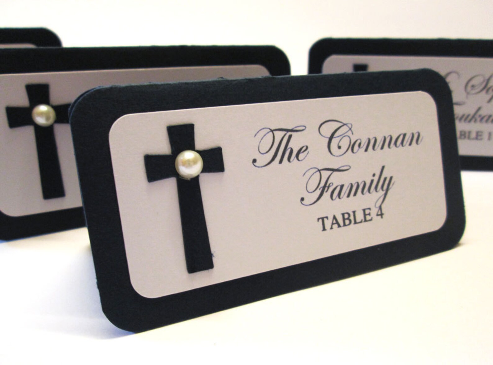 20 Blue Baptism Place Cards Communion Name Cards Food Etsy