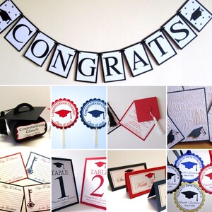 Graduation Confetti, Graduation Decorations, Graduation Party Decorations, Photo Prop, Class of 2023, Name Confetti, Table Decor image 9