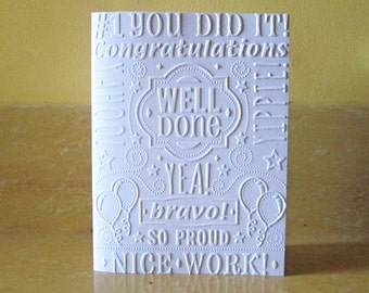 College Graduation Cards, High School Congratulations Cards, Congrats, Happy Graduation, Graduate, Embossed Greeting Cards, Class of 2023