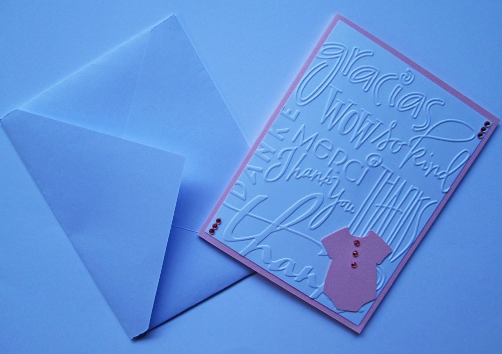 20 Pink Baby Shower Thank You Cards Baby Thank You Cards Etsy