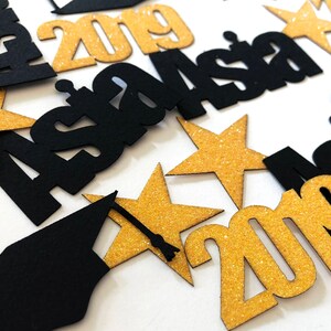 Graduation Confetti, Graduation Decorations, Graduation Party Decorations, Photo Prop, Class of 2023, Name Confetti, Table Decor image 3