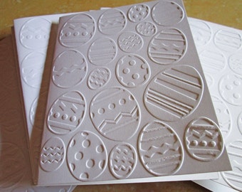 Happy Easter Cards, Easter Greeting Cards, Easter Egg Cards, Embossed Cards, Spring Cards, Note Cards