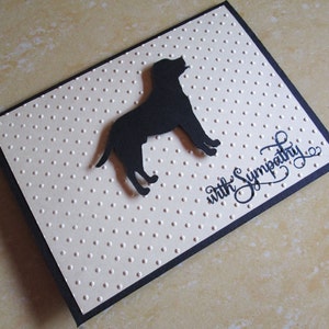 Hund Beileidskarte, Labrador, Haustier Beileidskarte, Verlust von Haustier Karte, Hund Verlust Karte, Haustier Verlust Karte, Haustier Kondolenz, Hunde Karten - Set von 4 Karten