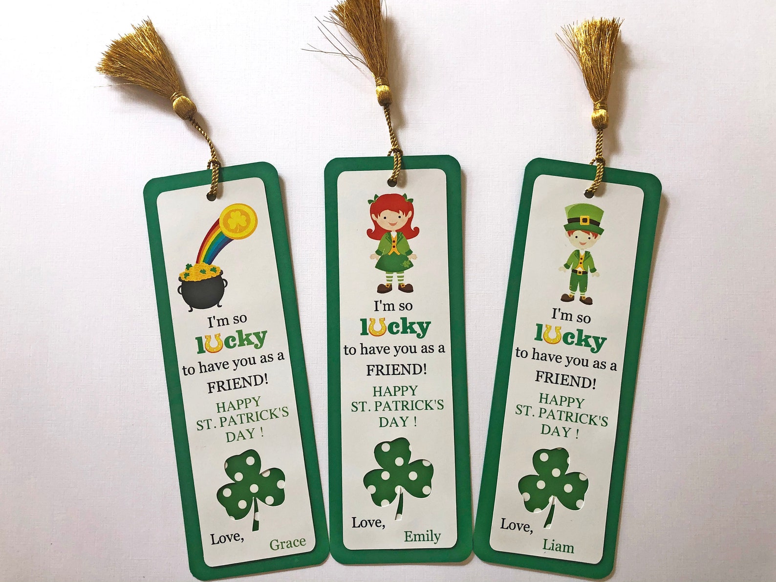 St Patrick's Day Bookmarks, Classroom St Patricks Day Book Mark ...