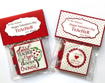 Personalized Valentine's Day Gift for Teacher, Teacher Valentine Gifts, Teacher Appreciation, Valentines Teacher Gifts