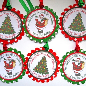 Personalized Christmas Gift Tags, Christmas Tags, Holiday Gift Tags, Christmas Gifts, Christmas Wrapping, Christmas Gift Wrap - Set of 10