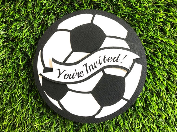 Carte d'invitation de football 10 pièces pour fête D'anniversaire