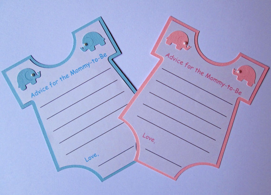 10 Baby Shower Advice Cards Baby Advice Cards Baby Shower Etsy