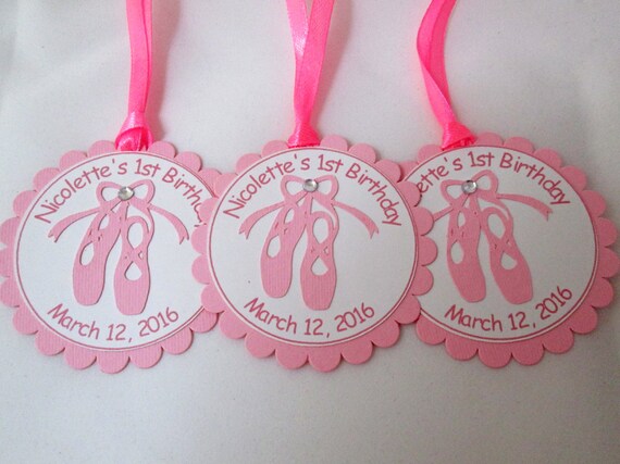 Ballerina Gift Tags Pink Ballerina Favor Tags Ballerina | Etsy
