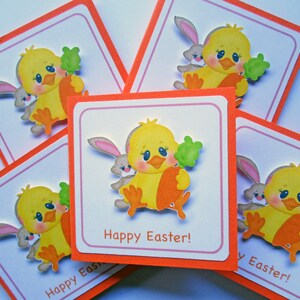 Cartões de feliz Páscoa, mini cartões de Páscoa, etiquetas para presentes de Páscoa, etiquetas para lembrancinhas de Páscoa, etiquetas penduradas para Páscoa