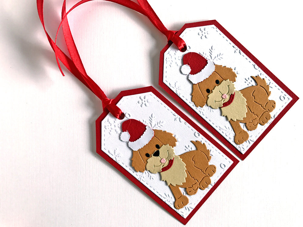Dog Christmas Tags Christmas Gift Tags Holiday Tags Holiday Etsy