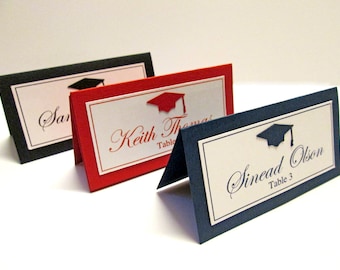 Graduation Place Cards, Graduation Party Decorations, High School Food Labels, College Escort Cards, Table Decorations, Class of 2025